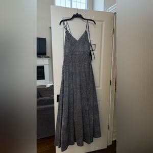 Sequin Hearts Sparkling Navy Maxi Dress